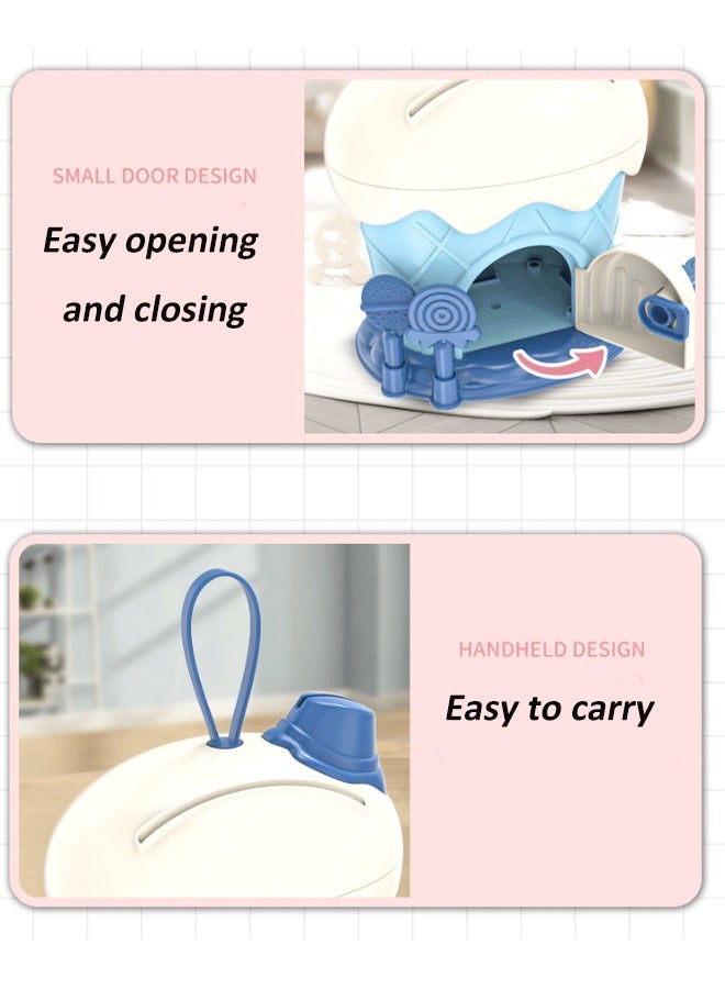 Aikenn Piggy Bank Toys,Ice cream House Piggy Bank,for 5 6 7 8 9 10 Year Old Girl Gifts, Money Saving Box for Teen Toys Age 6-8-10-12, Christmas Birthday Gifts, Stuff ATM Machine for Kids 5-7 - Image 4