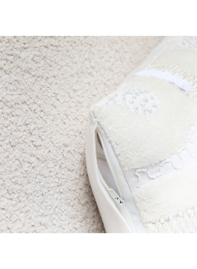 Home Box Petra Wave Embellished Filled Cushion 45 x 45 cm - Image 4