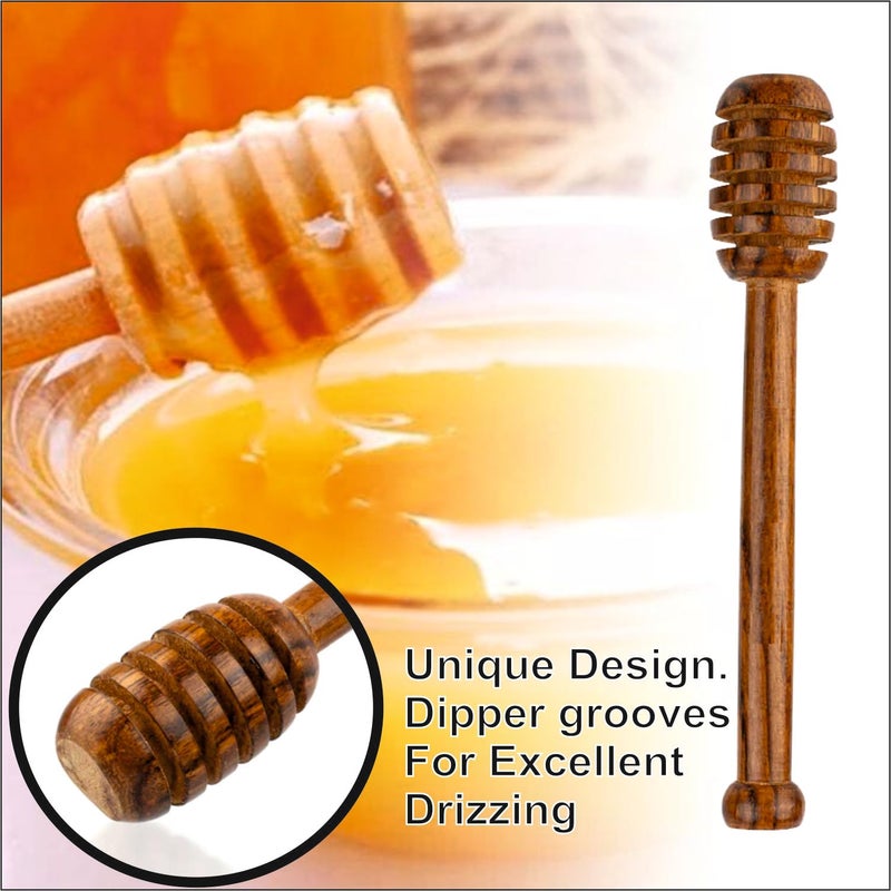 Flavoma Honey Stick | Wood Honey Stick | 6 inch Honey Stick | Wooden Honey Spoon | Honey Dip Wood Stick Honey Spoon | Natural Honey Drizzle | Honey Server - Image 2
