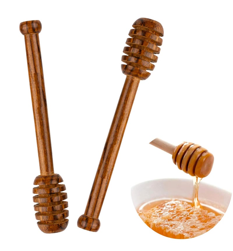 Flavoma Honey Stick | Wood Honey Stick | 6 inch Honey Stick | Wooden Honey Spoon | Honey Dip Wood Stick Honey Spoon | Natural Honey Drizzle | Honey Server - Image 1