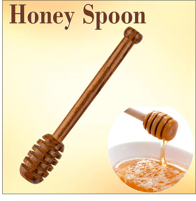 Flavoma Honey Stick | Wood Honey Stick | 6 inch Honey Stick | Wooden Honey Spoon | Honey Dip Wood Stick Honey Spoon | Natural Honey Drizzle | Honey Server - Image 4
