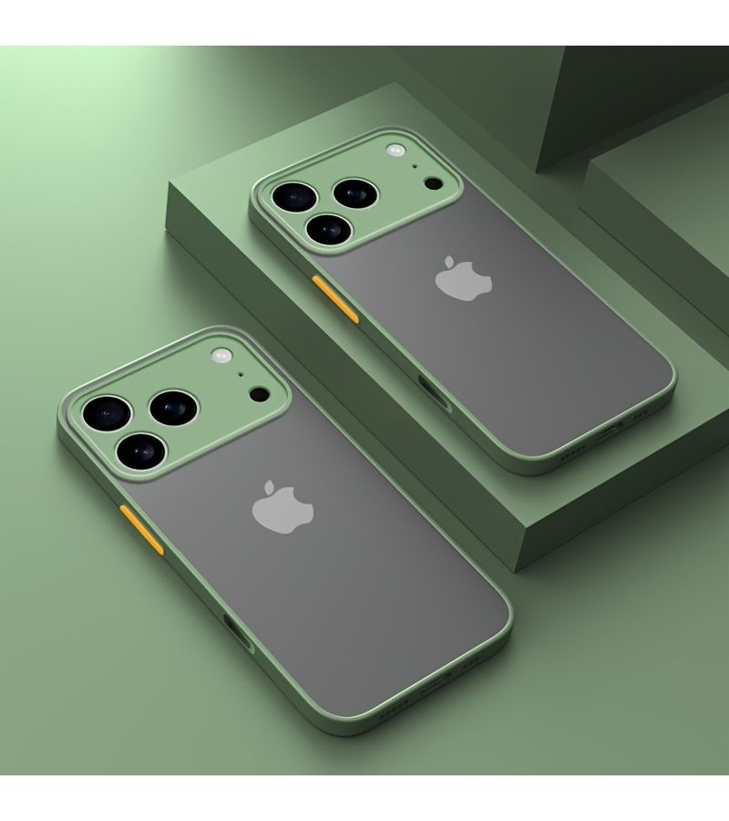 حافظة هاتف باللون الأحمر غير اللامع مصممة لهاتف iPhone 16، فائقة النحافة، ظهر شفاف من البولي كربونات الصلب. - Image 5