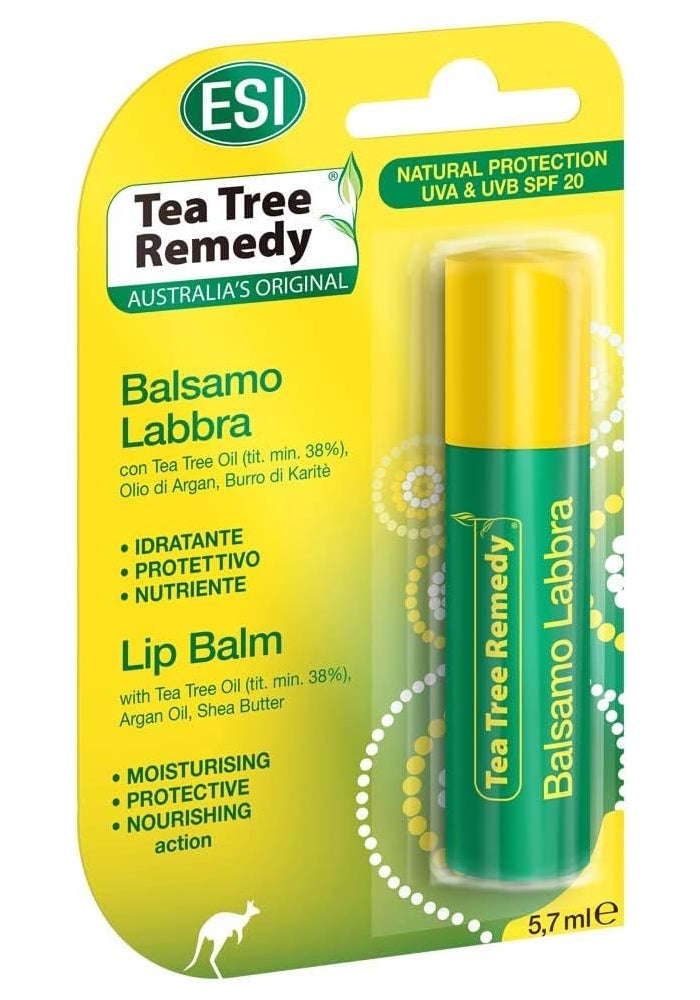 اي اس آي بلسم الشفاه بخلاصة شجرة الشاي مع عامل حماية من الشمس 20 - تركيبة مغذية ومرطبة بعمق، 5.7 مل. - Image 2