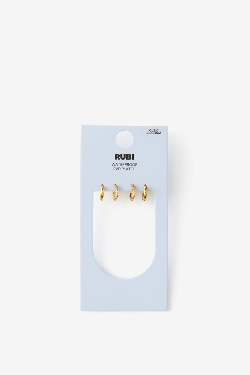 Rubi  Waterproof 2Pk Small Earring for Women | Best Price UAE
