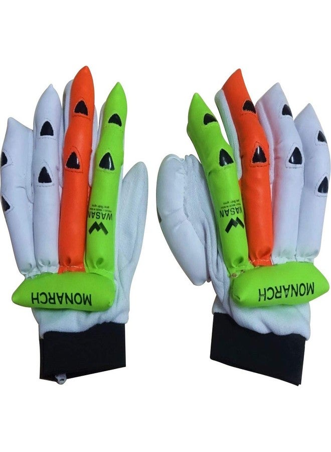 Wasan Cricket Batting Gloves-(10-16 Years) White, Sz. Youth - Image 3