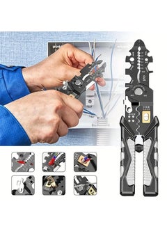 YOGVAYNA YOGVAYNA 25in1 Multifunction Wire Strippers Electeical 8 inch Wire Crimping Tool Wire Cutter Professional Electrician Pliers Tools and Cable Stripper for Cutting Stripping Shearing  - Image 2