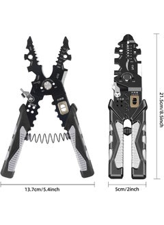 YOGVAYNA YOGVAYNA 25in1 Multifunction Wire Strippers Electeical 8 inch Wire Crimping Tool Wire Cutter Professional Electrician Pliers Tools and Cable Stripper for Cutting Stripping Shearing  - Image 5