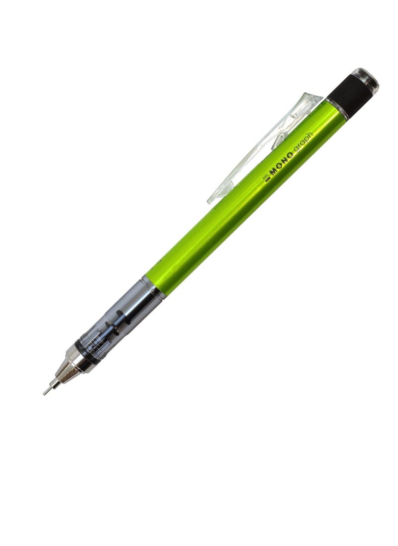 Tombow Mono Tombow Monograph Shaker Mechanical Pencil 0.5mm, Lime Green Body, R3 (SH-MG51)  - Image 1