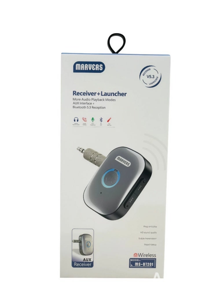 أعجوبة جهاز استقبال موسيقى MS-BT201 عالي الصوت بتقنية البلوتوث 5.3 للسماعات والسيارات - Image 2