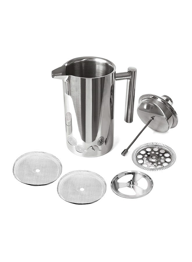NIBEMINENT French Press Coffee Maker Silver 350ml  - Image 4