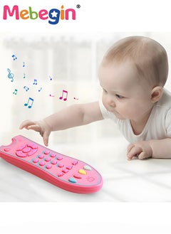 MEBEGIN Baby TV Remote Toy with Light and Sound, Early Multi-Language Educational Toys with 3 Different Languages, Infant Sensory Learning Toys, Ideal Gift for Kids Aged 18Months＋, 2 AAA batteries(not included), 5.3*18*3cm  - Image 4