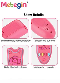 MEBEGIN Baby TV Remote Toy with Light and Sound, Early Multi-Language Educational Toys with 3 Different Languages, Infant Sensory Learning Toys, Ideal Gift for Kids Aged 18Months＋, 2 AAA batteries(not included), 5.3*18*3cm  - Image 3
