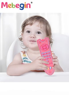 MEBEGIN Baby TV Remote Toy with Light and Sound, Early Multi-Language Educational Toys with 3 Different Languages, Infant Sensory Learning Toys, Ideal Gift for Kids Aged 18Months＋, 2 AAA batteries(not included), 5.3*18*3cm  - Image 5