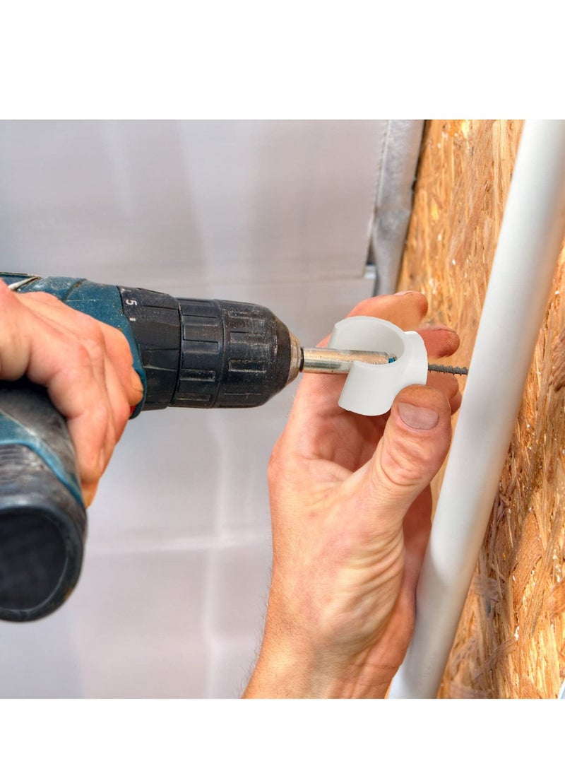 SYOSI PEX Pipe Clamps Holder - Secure Your Pipes with 50 Packs 1/2 Inch ,16 mm Pipe Clamp Pipe Holder PEX Tubing Clamps PVC Water Pipe Support Hangers U-Hook Plastic Pipe Clamp Tools - Image 2