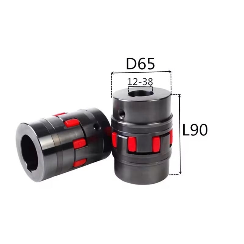 High Torque Plum Coupling 45 Steel Star Elasticity Coupler Size 15 38mm D 65 L 90 - Image 3