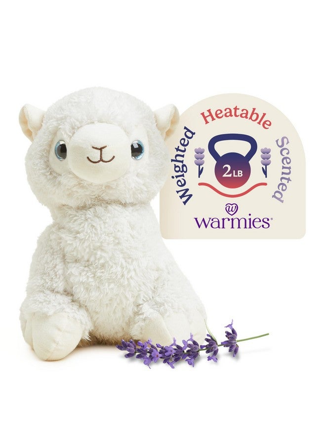 warmies Microwavable & Weighted Stuffed Animals, Llama - Heated Stuffed Animal Plushie for Warmth & Comfort - Cute Soft Plush Toys for Adults & Children (Boys, Girls, Babies & Toddlers) - Image 1