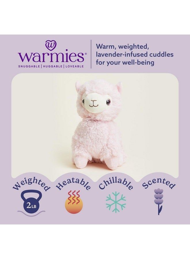 warmies Microwavable & Weighted Stuffed Animals, Llama - Heated Stuffed Animal Plushie for Warmth & Comfort - Cute Soft Plush Toys for Adults & Children (Boys, Girls, Babies & Toddlers) - Image 2