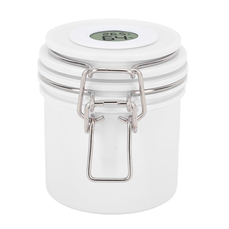200ml Eyelash Glue Storage Tank with Screen Display Sealed Jar Activated Carbon Container for Lash Extension Grafting Eyelash White - Image 1