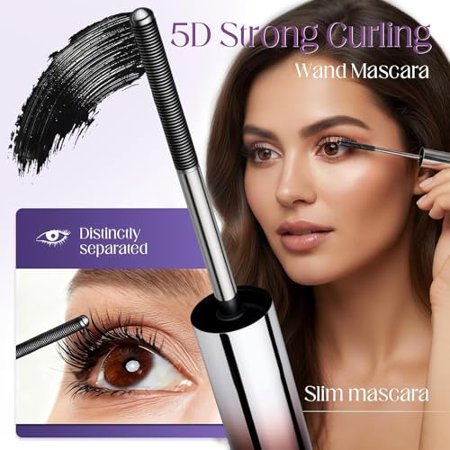 Luxenwell 3D Curling Eyelash Mascara | Lash Extension Safe Makeup Long Lasting Waterproof Iron Mascara For Thickening Softer Fuller Lashes - Image 3
