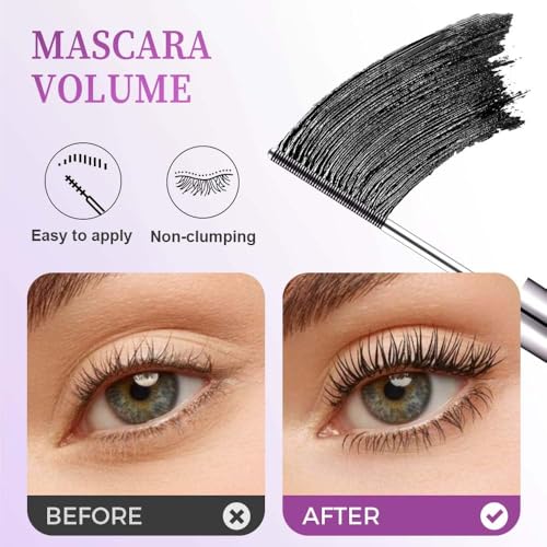 Luxenwell 3D Curling Eyelash Mascara | Lash Extension Safe Makeup Long Lasting Waterproof Iron Mascara For Thickening Softer Fuller Lashes - Image 4