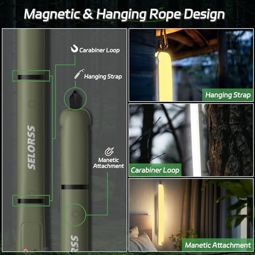 SELORSS Inflatable Outdoor Camping Light, Meets IP66 Waterproof Standard, Provides 2000 mAh Charging, Suitable for Camping, Hiking, Traveling and Other Outdoor environments.(Green). - Image 5
