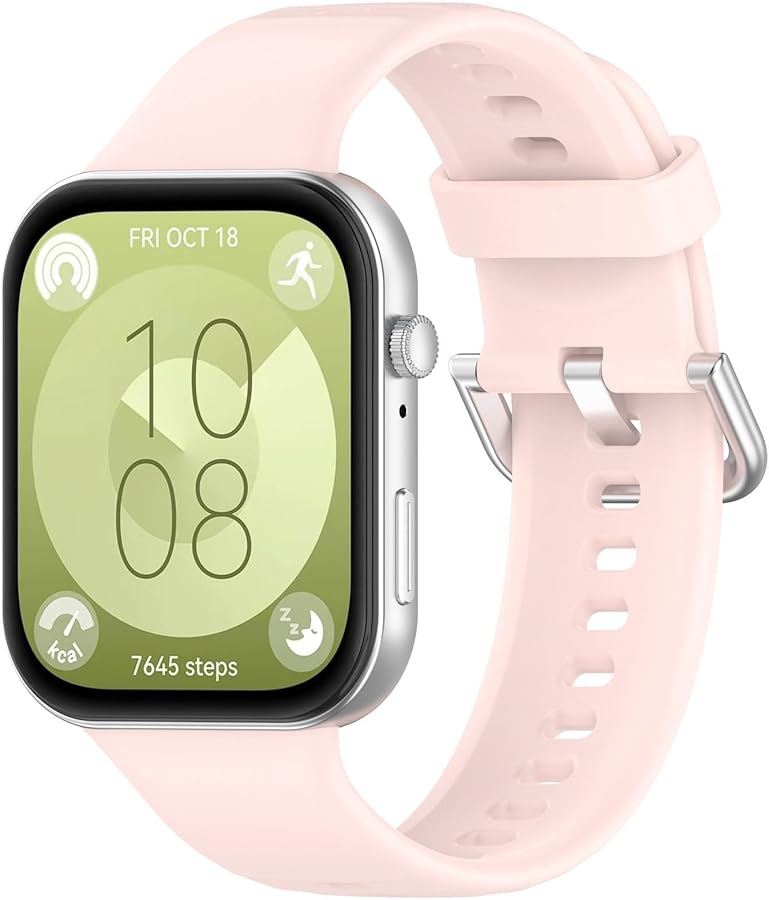 White Soft Silicone Replacement Watch Band Compatible Strong Elastic Lightweight Straps - Image 5