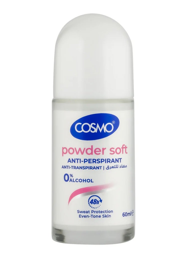 COSMO Cosmo Anti-perspirant Powder Soft No Alcohol Roll on 60ml 
