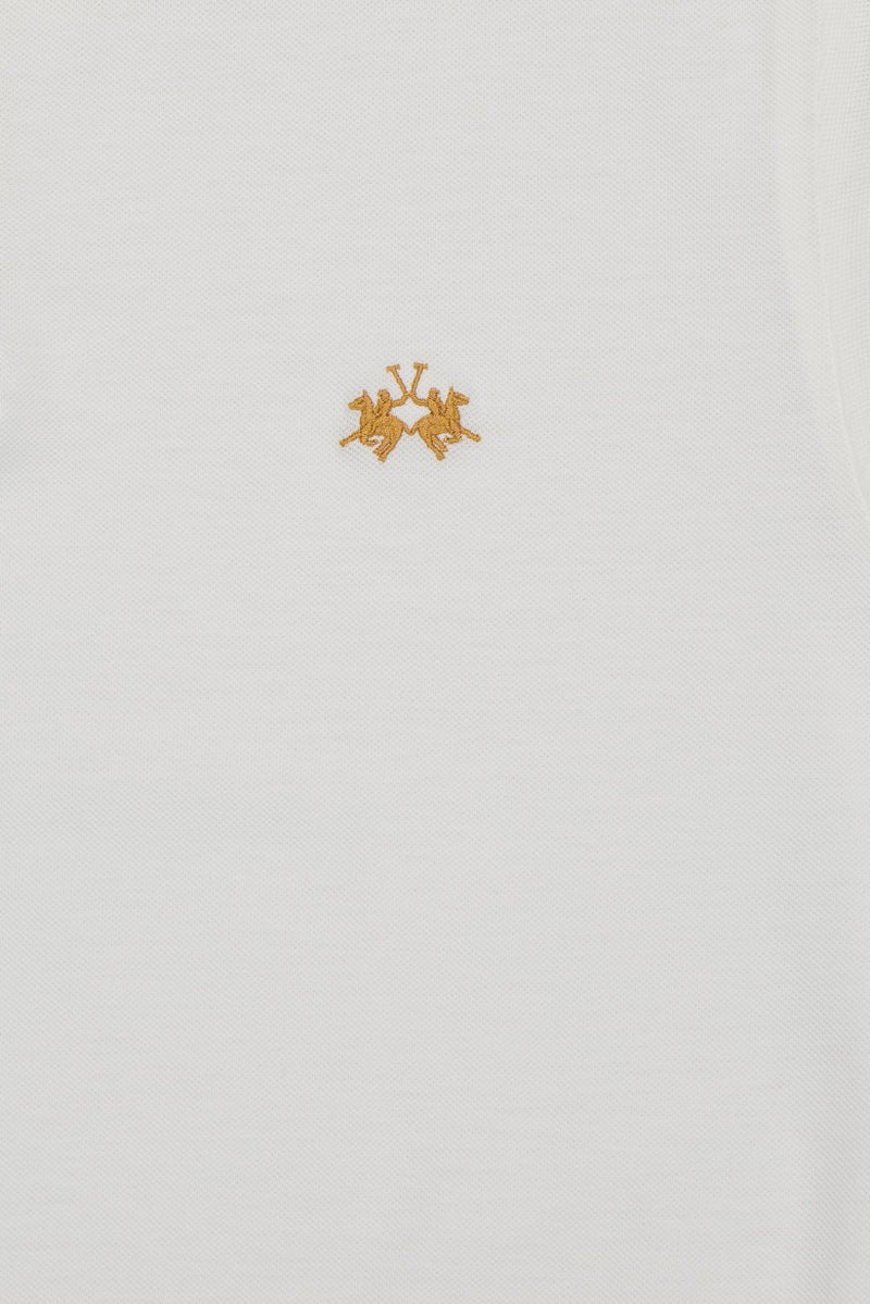 La Martina Men Regular Fit Embroidered Logo Short Sleeve Polo Shirt, White - Image 4