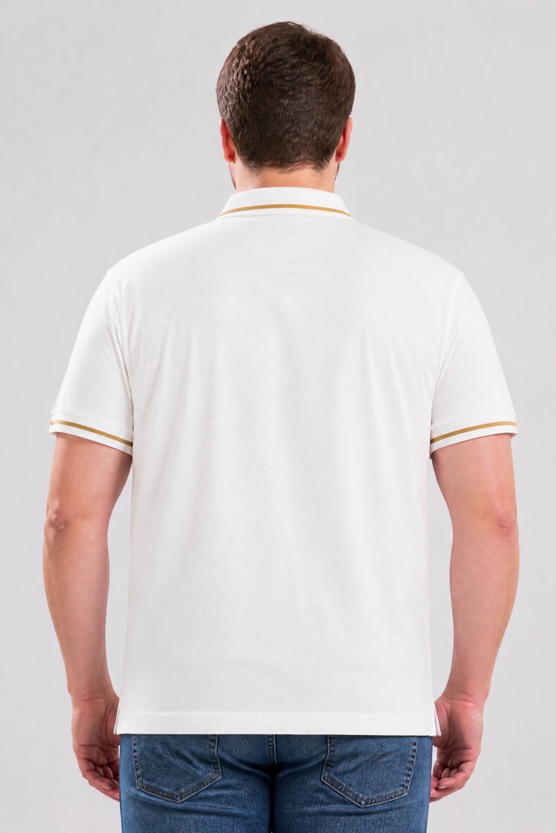 La Martina Men Regular Fit Embroidered Logo Short Sleeve Polo Shirt, White - Image 5
