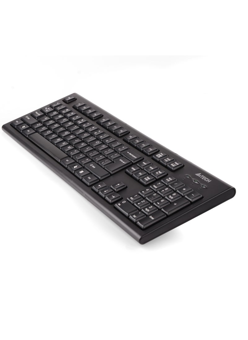 A4TECH A4TECH WIRED KEYBAORD KR-85, COMFORT KEY WITH FN HOT KEYS, BLACK  - Image 4