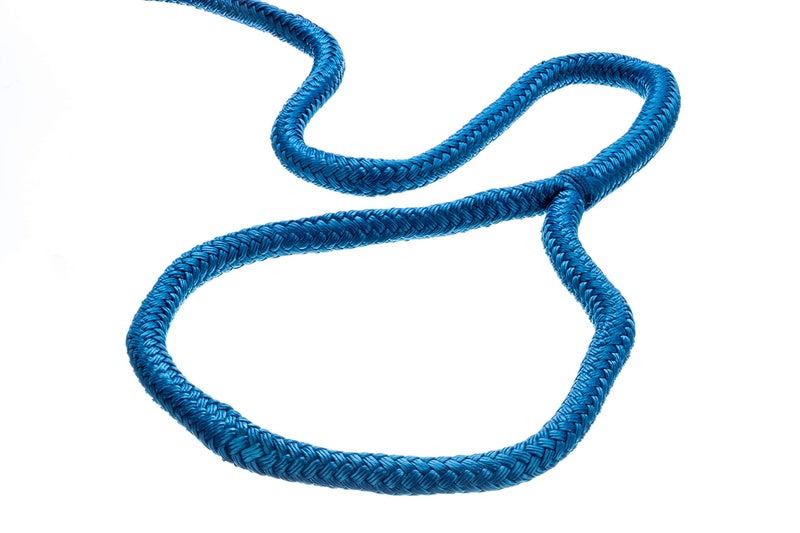 Seachoice Double-Braid Nylon Dock Line w/Eye Splice, Pre-Shrunk, Heat Stabilized, 5/8 in. X 35 Ft., Blue - Image 3