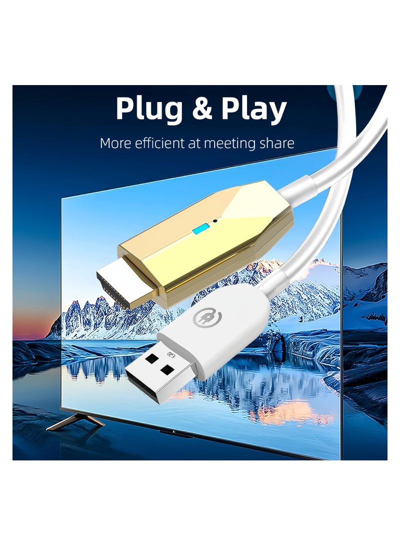 Wireless HDMI Transmitter and Receiver, 1080P HD Video Output, 100FT Range, 2.4G&5G, Kit for Streaming Video and Audio to Monitor from Laptop/Pc/Tv Box/Projector, Plug and Play HDMI Adapter - Image 3