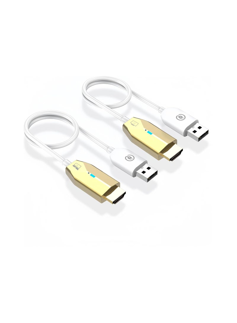 Wireless HDMI Transmitter and Receiver, 1080P HD Video Output, 100FT Range, 2.4G&5G, Kit for Streaming Video and Audio to Monitor from Laptop/Pc/Tv Box/Projector, Plug and Play HDMI Adapter - Image 1