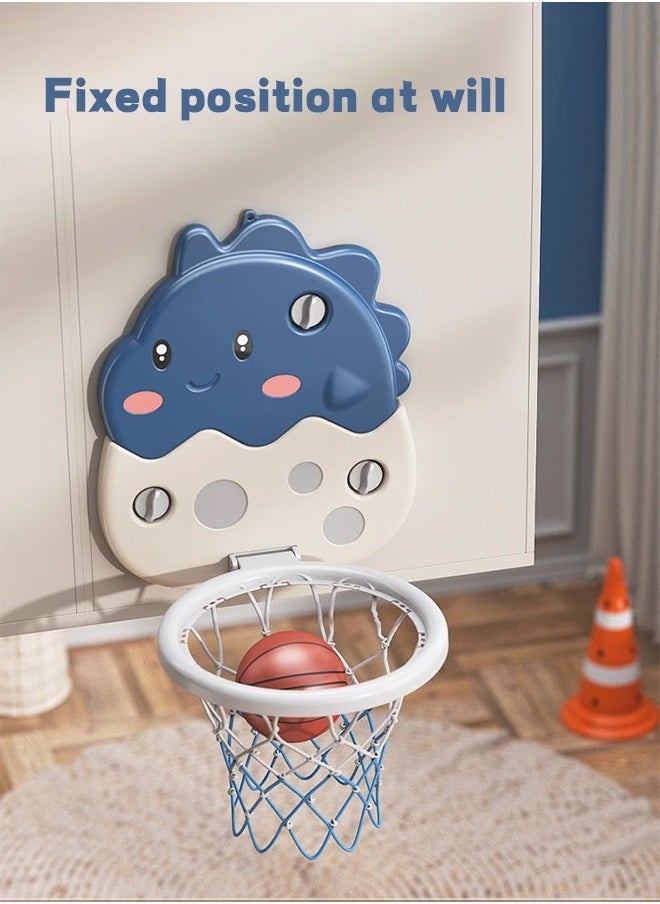 Hihonor Wall-Mounted Basketball Hoop,Mini Basketball Rim,Portable Design,Adjustable Height,Outdoor Indoor Available,Suitable for Gifts for Children  - Image 3