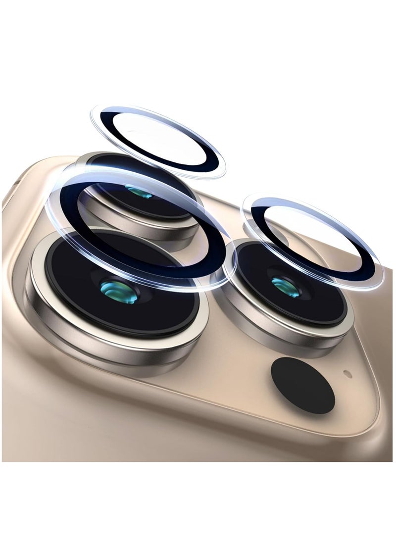 ايونلاين واقي عدسة الكاميرا iPhone 16 Pro Max  【حماية قصوى ضد السقوط】【تصوير عالي الدقة بدون فقدان】【واقي فردي】واقي كاميرا سهل التركيب متوافق - 99% من كفرات الهاتف شفاف  - Image 1