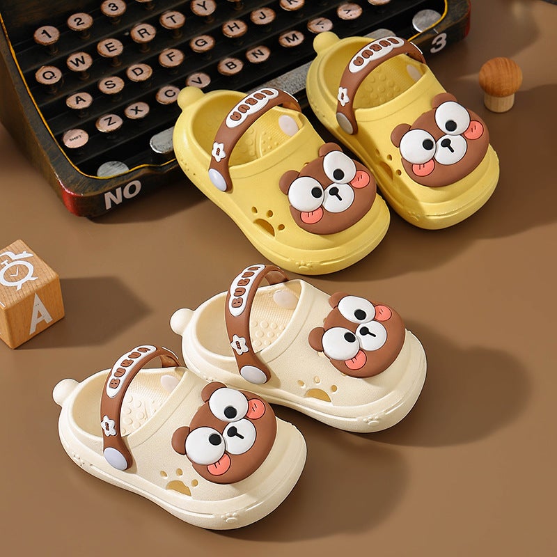 Children'S Slippers Boys' Summer Baby Home Cute Children'S 1-Year-Old 3-Year-Old Girls' Hole Shoes Baby'S Bath Non-Slip - Image 2