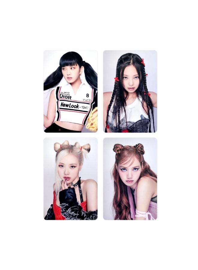 NIBEMINENT 4 Pcs Kpop BLACKPINK Select POB Lomo Cards Card For Fans Collection Gifts - Image 1
