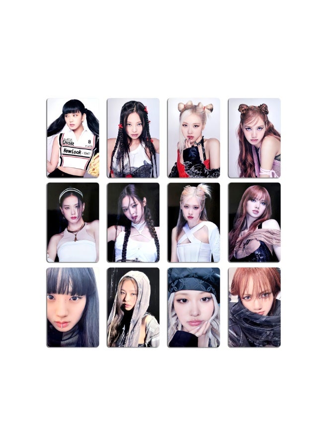 NIBEMINENT 4 Pcs Kpop BLACKPINK Select POB Lomo Cards Card For Fans Collection Gifts - Image 3