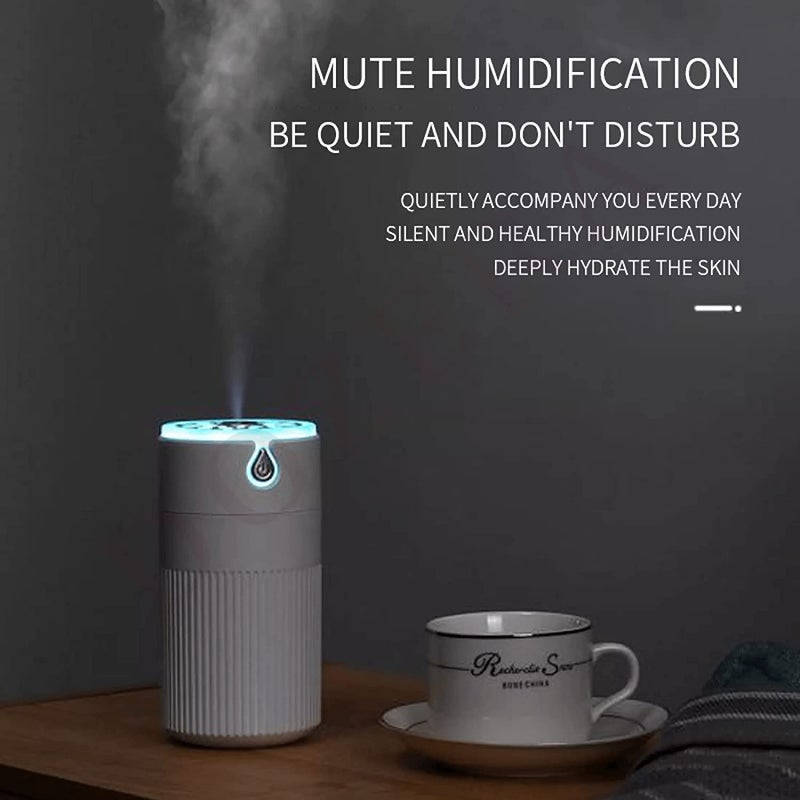 DOZERA Humidifier for room Air Humidifier With Cool Mist Humidifiers aroma diffuser for Aroma Air Humidifier with Led Night Light Colorful for Car Office humidifiers for Home Bedroom 420ml Multicolor - Image 4