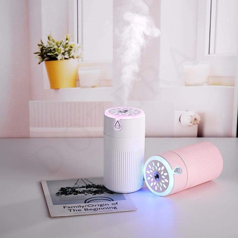DOZERA Humidifier for room Air Humidifier With Cool Mist Humidifiers aroma diffuser for Aroma Air Humidifier with Led Night Light Colorful for Car Office humidifiers for Home Bedroom 420ml Multicolor - Image 2
