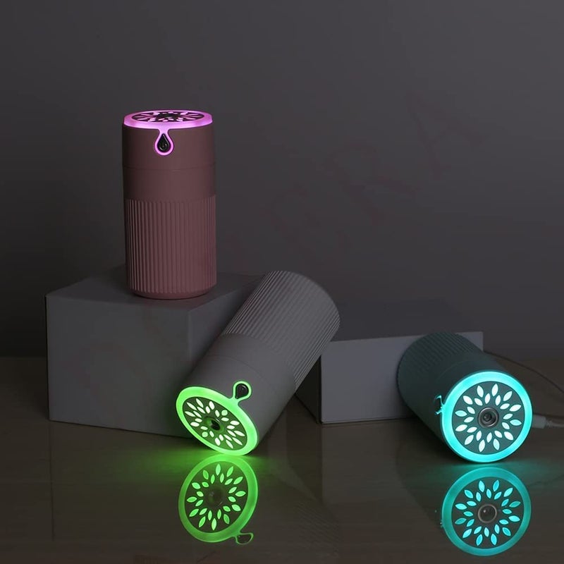 DOZERA Humidifier for room Air Humidifier With Cool Mist Humidifiers aroma diffuser for Aroma Air Humidifier with Led Night Light Colorful for Car Office humidifiers for Home Bedroom 420ml Multicolor - Image 3