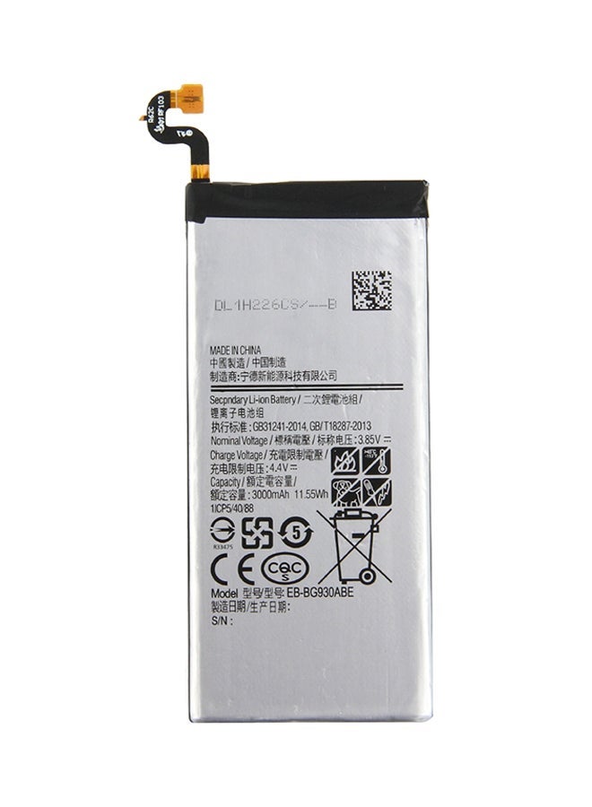 JAJEEK Rechargeable Li-Ion Battery for Samsung Galaxy S7 Edge – Premium Internal Replacement Battery with Fast Charging Support, Long Battery Life, and Safety Features – Overcharge & Heat Protection – OEM-Compatible, Easy Installation for Samsung S7 Edge – Silver/Black - Image 1