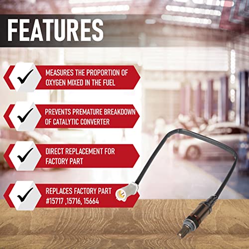 AA Ignition Replacement Oxygen Sensor - Replaces 15717, 15716, ZZC318861, XR3Z9G444CA - Compatible with Ford, Lincoln, Mercury & Mazda - Ranger, Mustang, Expedition, Explorer, Escape, F150, Tribute - Image 2