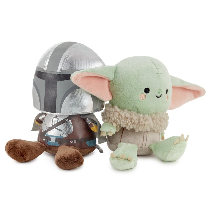Hallmark Better Together Star Wars The Mandalorian Magnetic Plush Toy (Mando and Grogu) 5"" Stuffed Toys  Gifts for Kids and Fans - Image 1