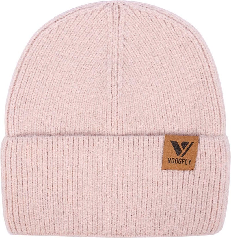 Vgogfly Beanie Men Slouchy Knit Skull Cap Warm Stocking Hats Guys Women Striped Winter Beanie Hat Cuffed Plain Hat - Image 2