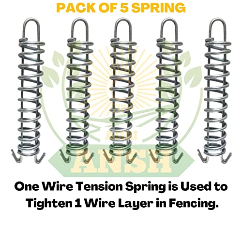Agriansh Pack of 5 Solar Fencing Wire Tension Spring for Tightening Wire in the Farm or Garden - Image 3