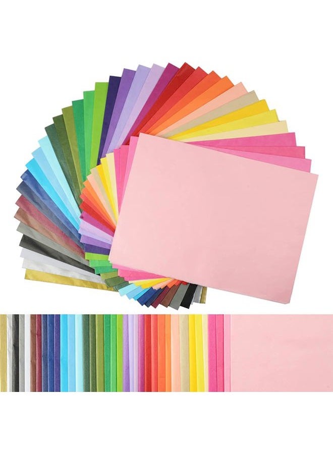 Simetufy 360 Sheets 36 Multicolor Tissue Paper for Gift Bags, 11.5" x 8" Small Gift Wrapping Decorative, Art Rainbow Tissue Paper Bulk for Crafts Floral Birthday Party Festival Flower Pom Pom - Image 1