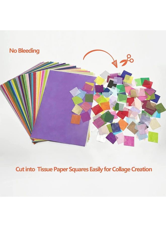 Simetufy 360 Sheets 36 Multicolor Tissue Paper for Gift Bags, 11.5" x 8" Small Gift Wrapping Decorative, Art Rainbow Tissue Paper Bulk for Crafts Floral Birthday Party Festival Flower Pom Pom - Image 3