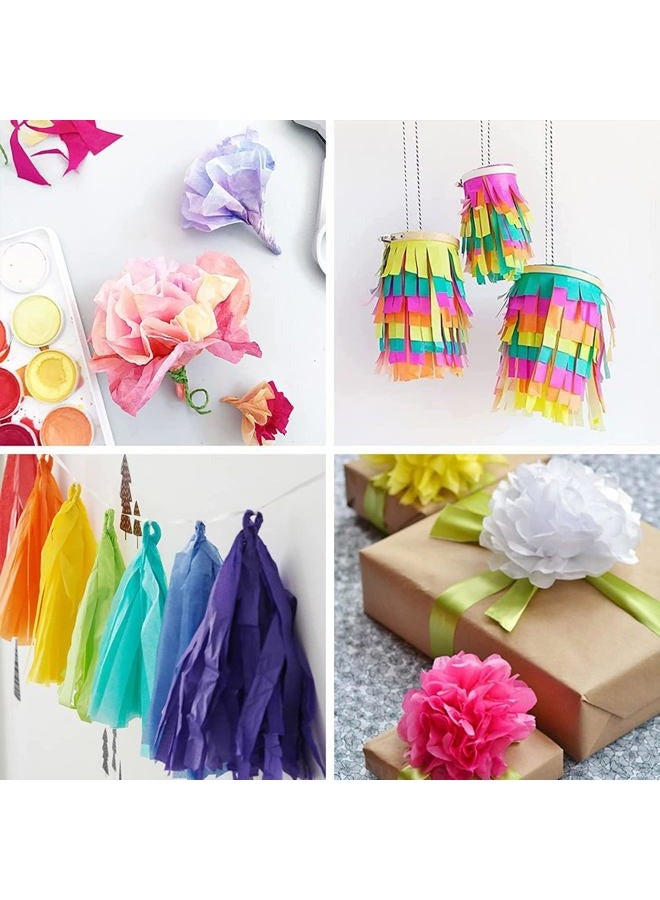 Simetufy 360 Sheets 36 Multicolor Tissue Paper for Gift Bags, 11.5" x 8" Small Gift Wrapping Decorative, Art Rainbow Tissue Paper Bulk for Crafts Floral Birthday Party Festival Flower Pom Pom - Image 5
