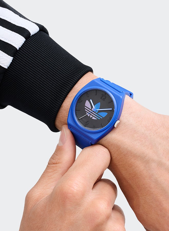 Adidas Uw Project Two Grfx Blu Cs Blk Dl 38Mm Qtz Blu Rs Fw24 - Image 4